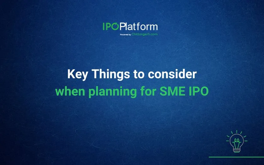 Key things to consider when planning for SME IPO