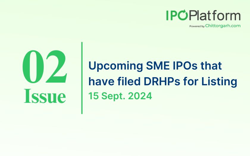 Upcoming SME IPOs that have filed DRHPs for Listing